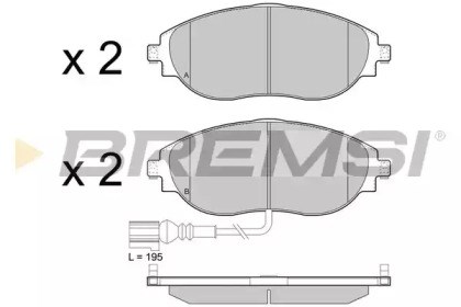 Гальмівні колодки BP3474 BREMSI
