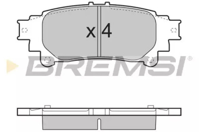 Колодки гальмові задні, дискові BP3482 BREMSI