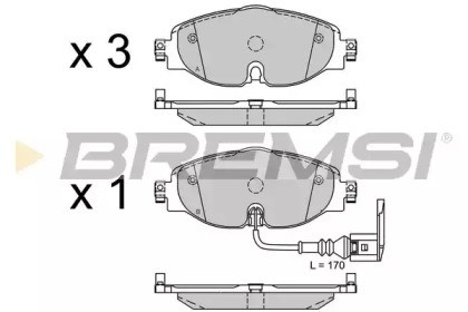 Тормозні колодки BP3516 BREMSI