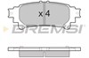 Колодки на гальмо задній дисковий BP3534 BREMSI