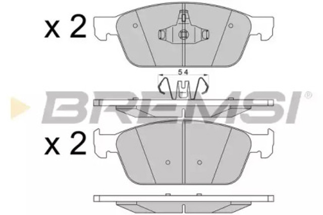Колодки передні BP3546 BREMSI