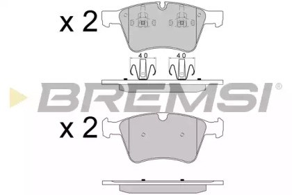 Колодки передні BP3590 BREMSI