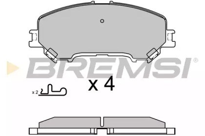 Тормозні колодки BP3629 BREMSI