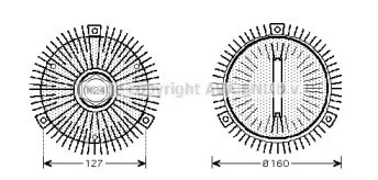 Гідромуфта приводу вентилятора BWC391 AVA