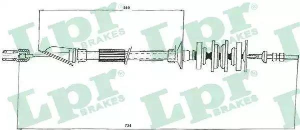 Трос зчеплення C0161C LPR