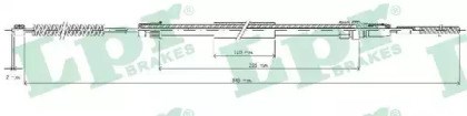 Трос ручника задній лівий C0626B LPR
