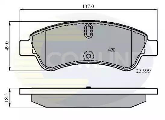 Гальмівні колодки CBP01033 COMLINE