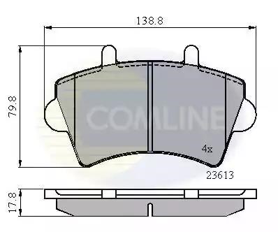 Гальмівні колодки CBP01035 COMLINE
