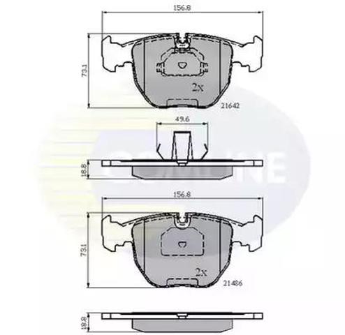 Дискові гальма CBP01096 COMLINE