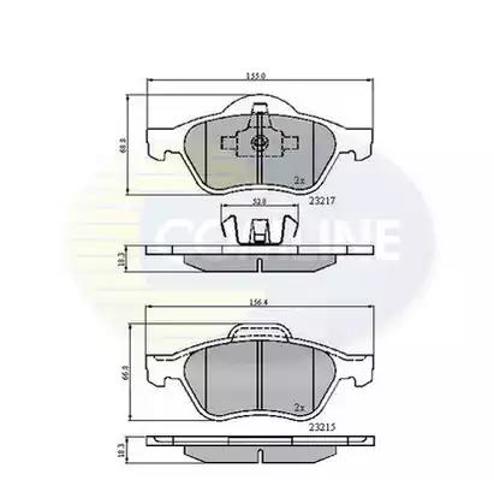 Тормозні колодки CBP01115 COMLINE