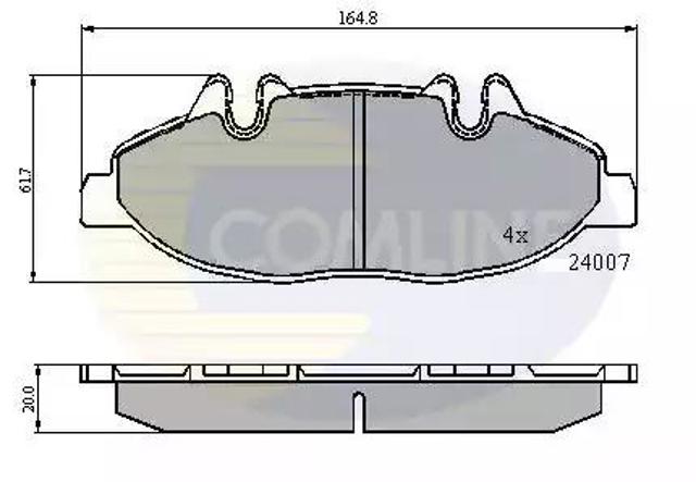 Гальмівні колодки CBP01305 COMLINE