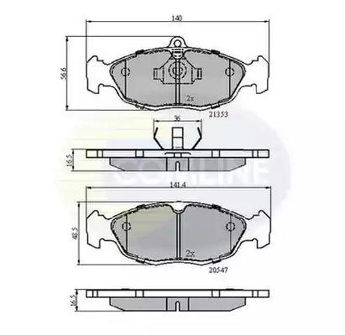 Гальмівні колодки CBP0134 COMLINE
