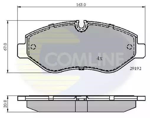 Гальмівні колодки CBP01555 COMLINE