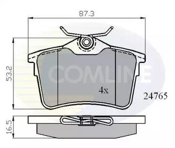 Колодки на гальмо задній дисковий CBP01797 COMLINE