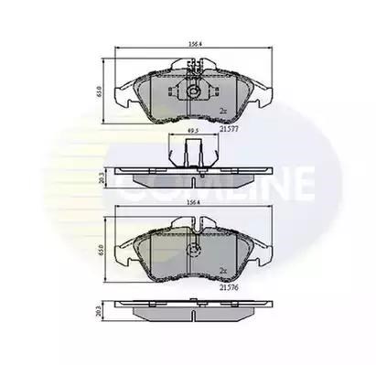 Колодки передні CBP0212 COMLINE