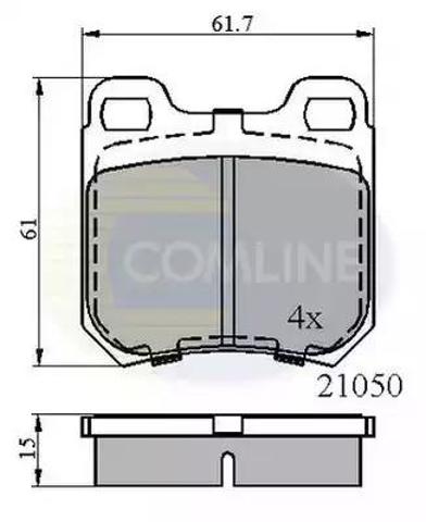 Задні гальмівні колодки CBP0741 COMLINE