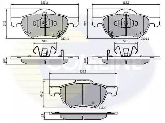 Тормозні колодки CBP31195 COMLINE