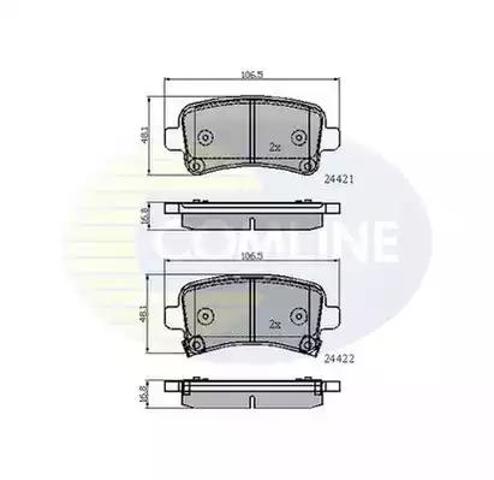 Колодки гальмові задні, дискові CBP31795 COMLINE