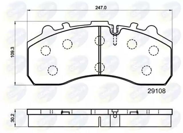 Колодки на гальмо задній дисковий CBP9042MK COMLINE
