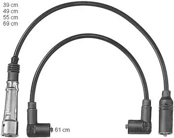Комплект кабелів запалювання champion cls099 CLS099
