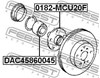 Опорний підшипник DAC45860045 FEBEST