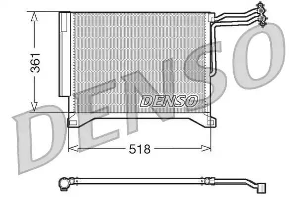 Радіатор охолодження кондиціонера DCN05100 DENSO