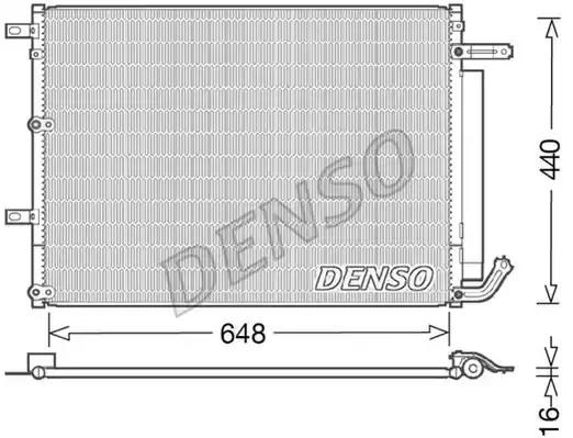 Радіатор охолодження кондиціонера DCN06018 DENSO