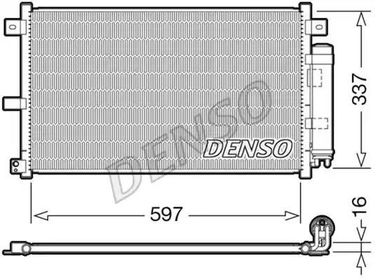 Конденсатор системи охолодження системи DCN44001 DENSO