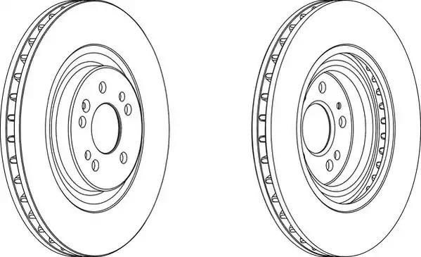 Диск переднього гальма DDF1085C1 FERODO