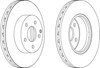 Диск переднього гальма DDF1690 FERODO