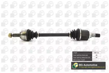 Піввісь передня ліва DS6310L BGA