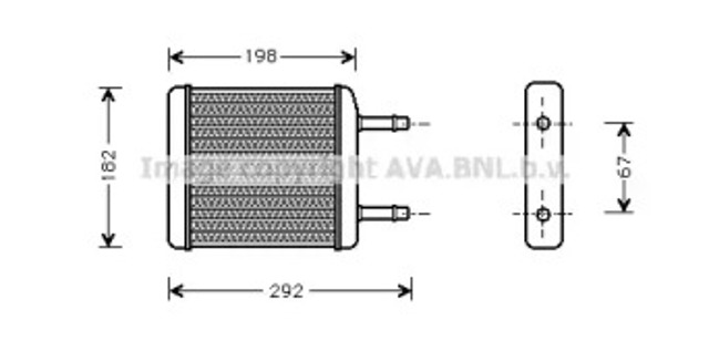 Радіатор обігрівача DWA6024 AVA