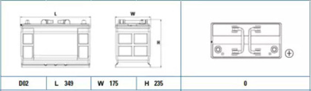 Автомобільна батарея EF1202 EXIDE