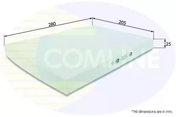 Фільтр салону EKF112 COMLINE