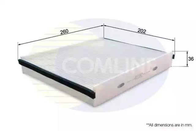 Фільтр салону EKF375 COMLINE