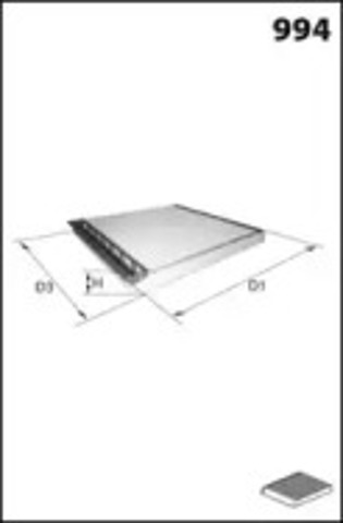 Фільтр пиловий EKR7045 MECAFILTER