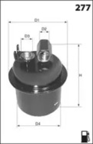Фільтр палива ELE6025 MECAFILTER