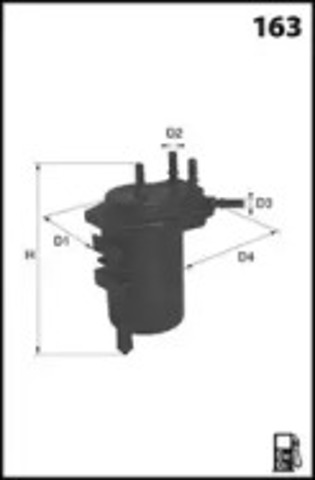 Фільтр паливний ELG5351 MECAFILTER