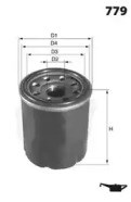 Фільтр масляний грубої очистки (повнопотоковий ф.) ELH4259 MECAFILTER