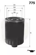 Фільтр масла ELH4412 MECAFILTER