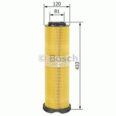 Повітряний фільтр двигуна F026400205 BOSCH