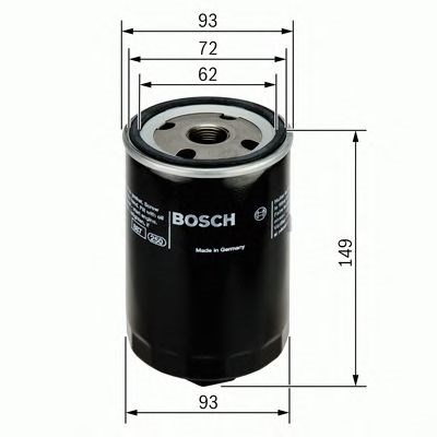Фільтр масляний грубої очистки (повнопотоковий ф.) F026407004 BOSCH