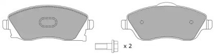 Комплект гальмівних колодок з 4 шт, дисків FBP-1208