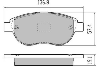 Колодки гальмівні дискові передн. FBP-1217