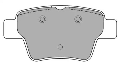 Колодки гальмівні дискові задні FBP-1404