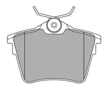 Колодки гальмівні дискові задні, комплект FBP-1409