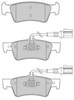 Колодки на гальмо задній дисковий FBP1552 FREMAX