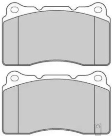 Колодки гальмівні дискові комплект; передн. та задн. FBP-1554