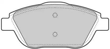 Гальмівні колодки, дискові FBP-1722