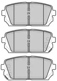 Колодки гальмівні дискові задні (вир-во mobis) FBP-1814